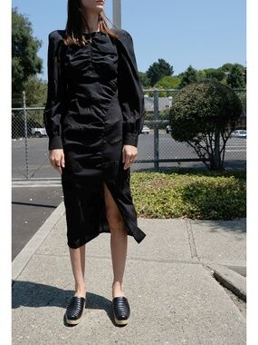 Rachel Comey proposition black silk dress la garconne maryam nassir zadeh 2 XS S